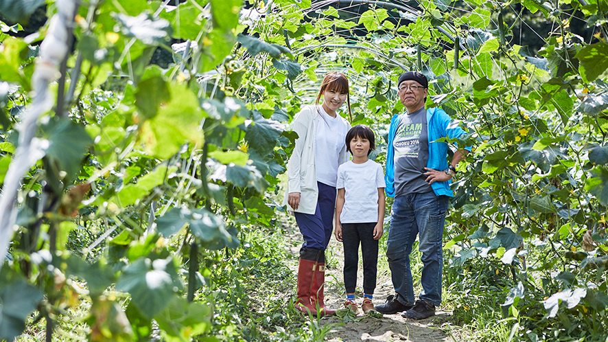 白石美亜さん、ローレンくん親子と齋藤 登さん
