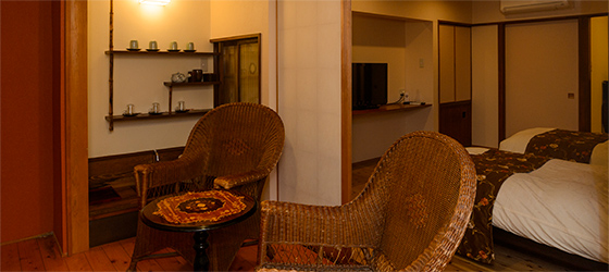 宵待草(よいまちぐさ)と名付けられたお部屋