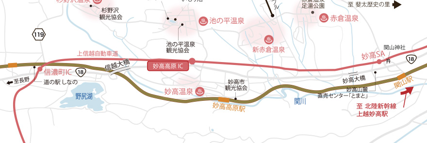 妙高高原マップ