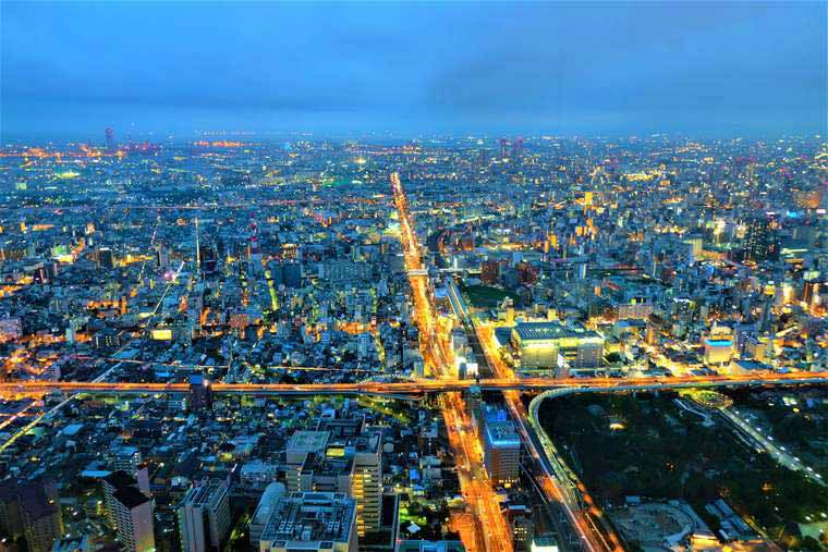 大阪 あべのハルカス ハルカス300展望台でデート