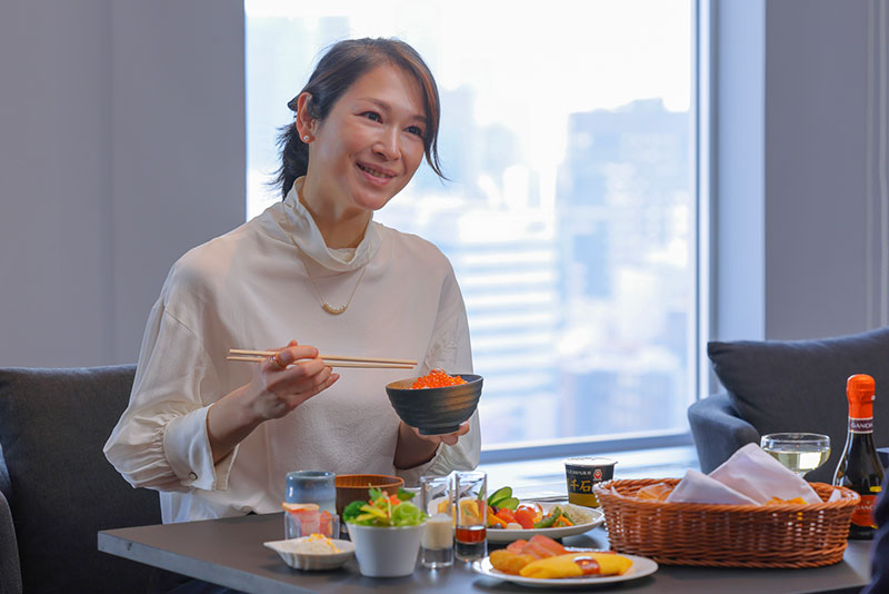 「リーガロイヤルホテル」ビュッフェスタイルの朝食