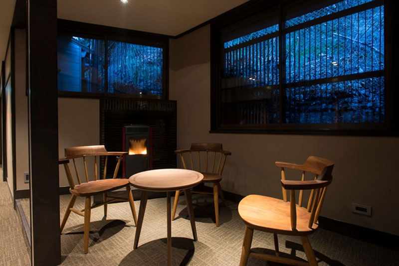 ラウンジ横の休憩スペース