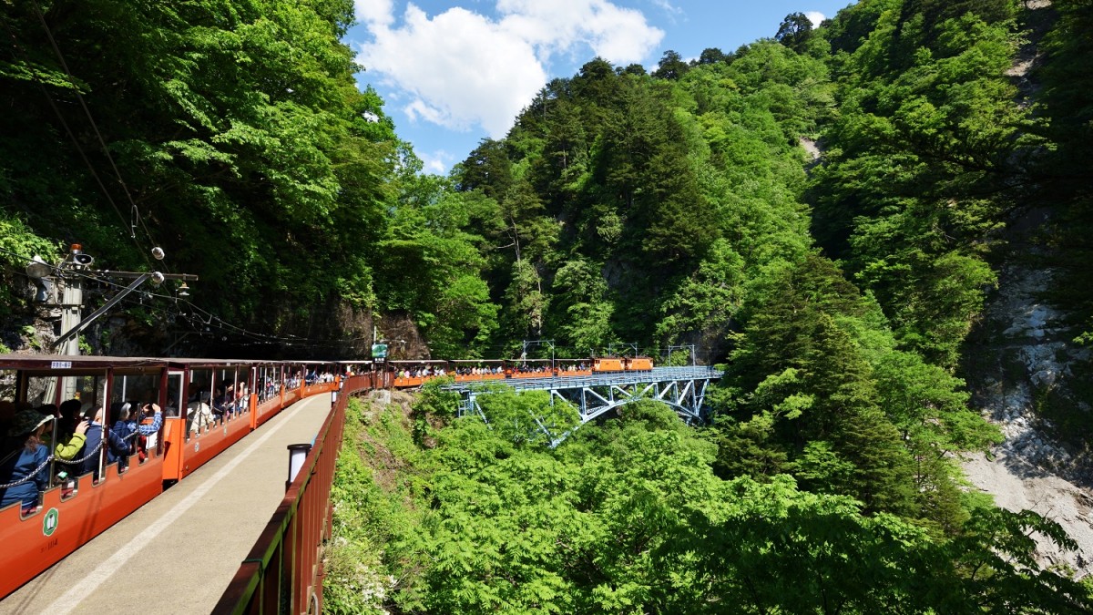 黒部峡谷トロッコ電車