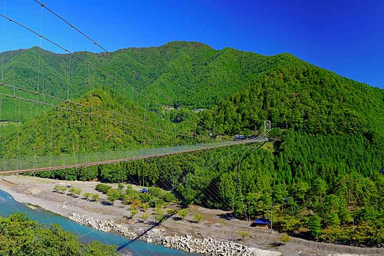 谷瀬の吊り橋