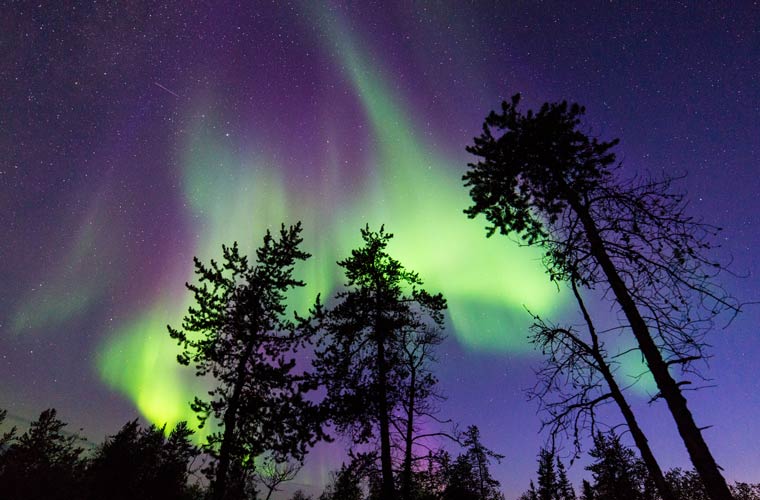 イエローナイフのオーロラ