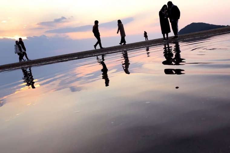 父母ケ浜 リフレクション写真 撮り方