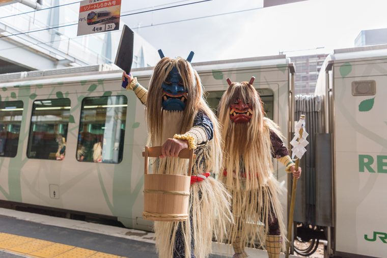 五能線「リゾートしらかみ」なまはげ太鼓