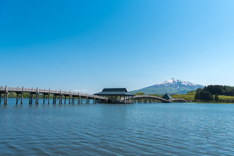 五能線沿線「鶴の舞橋」