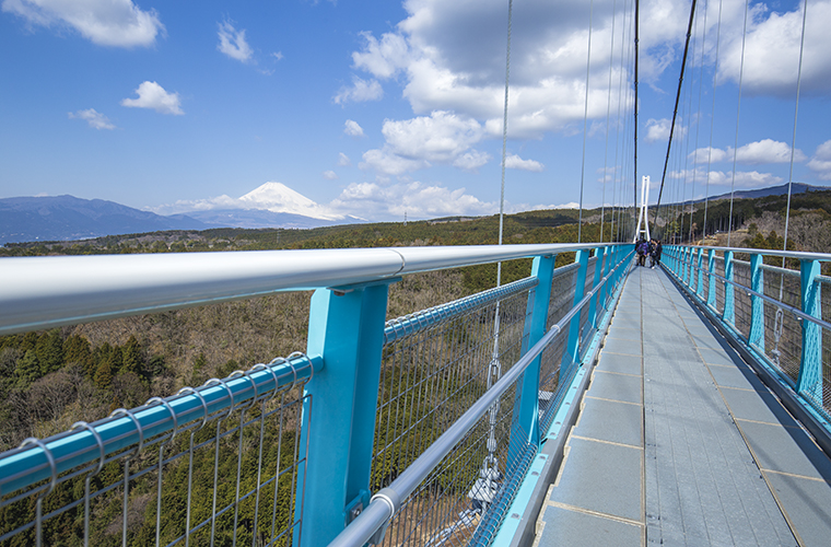 三島スカイウォークと富士山