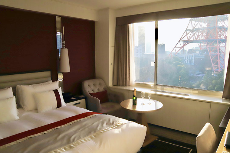 東京プリンスホテル最上階のクラブフロア