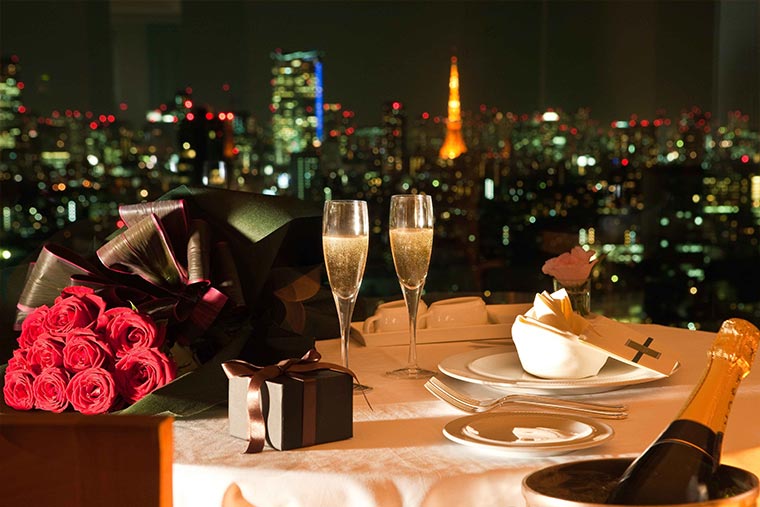 セルリアンタワー東急ホテル シャンパンディナー