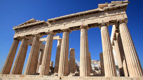 古代ギリシャの「パルテノン神殿」