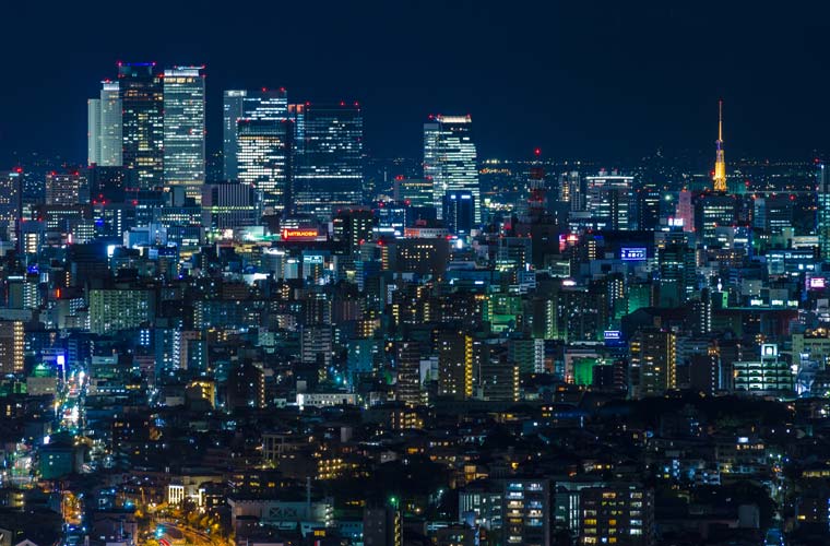 東山スカイタワーの夜景