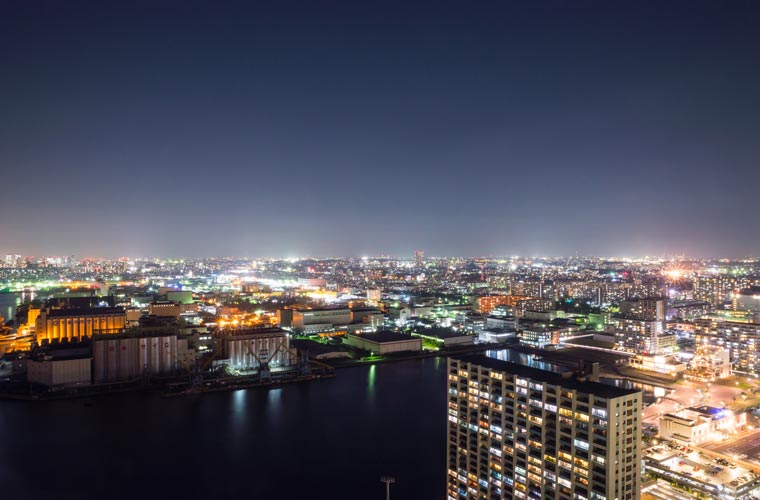千葉ポートタワーの夜景