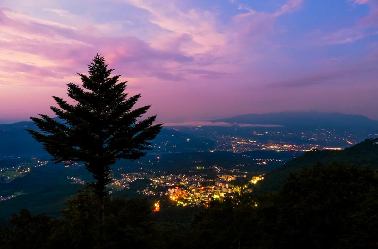 高根展望台の夜景