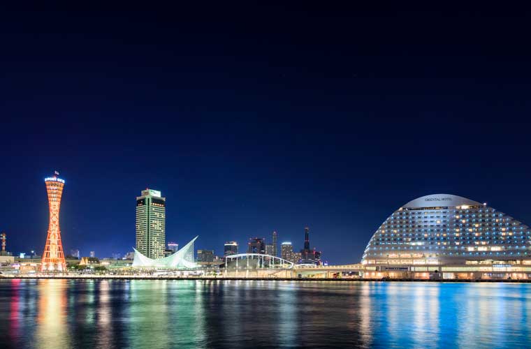 神戸ハーバーランドの夜景