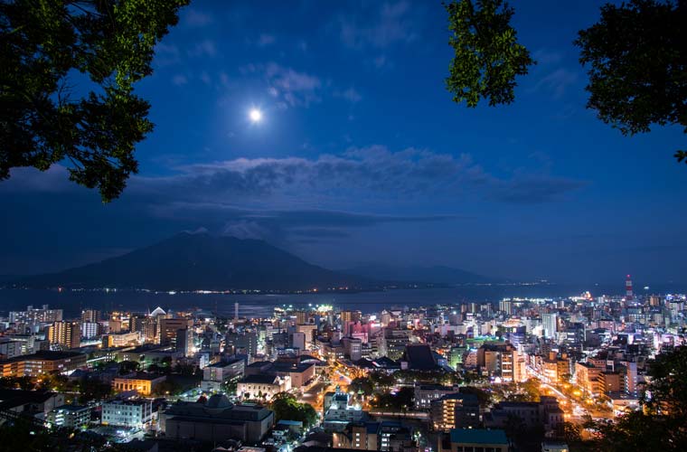 城山展望台の夜景