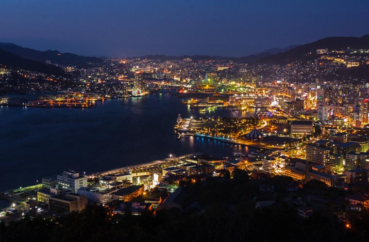 鍋冠山公園の夜景