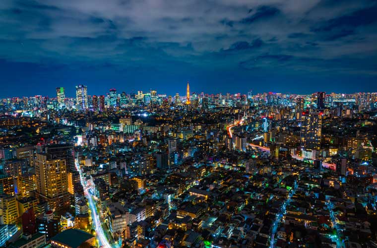 恵比寿ガーデンプレイスタワー スカイラウンジの夜景