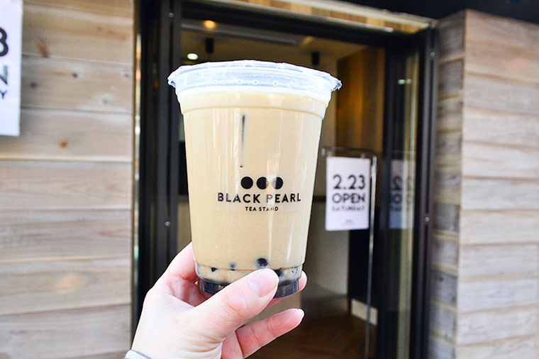 タピオカミルクティーの「BLACK PEARL」