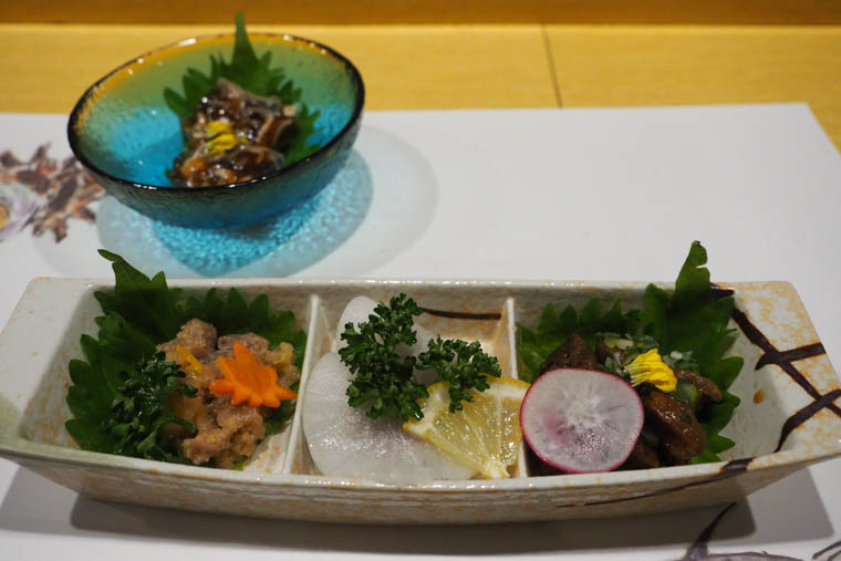 ぶりコースの珍味