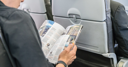 機内誌を読む