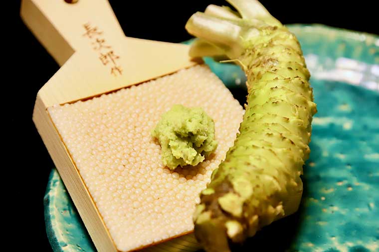 新井旅館「特選懐石コース」のわさび