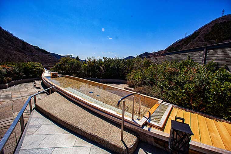 鬼怒川温泉あさや 空中庭園露天風呂