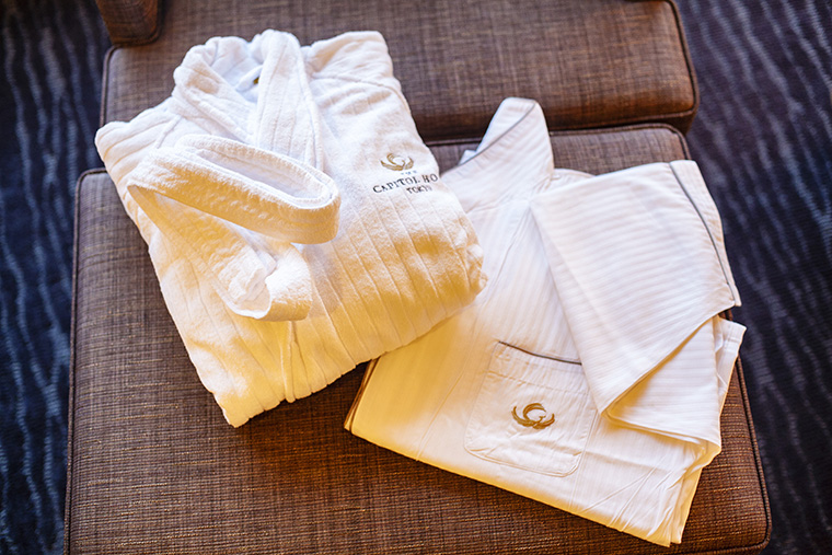 ザ・キャピトルホテル 東急 オリジナルのバスローブやナイトウェア