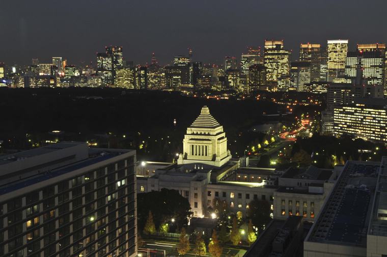 ザ・キャピトルホテル 東急 夜景 ライトアップ 国会議事堂