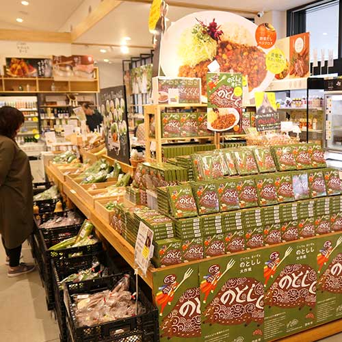 道の駅のと千里浜 店内の様子