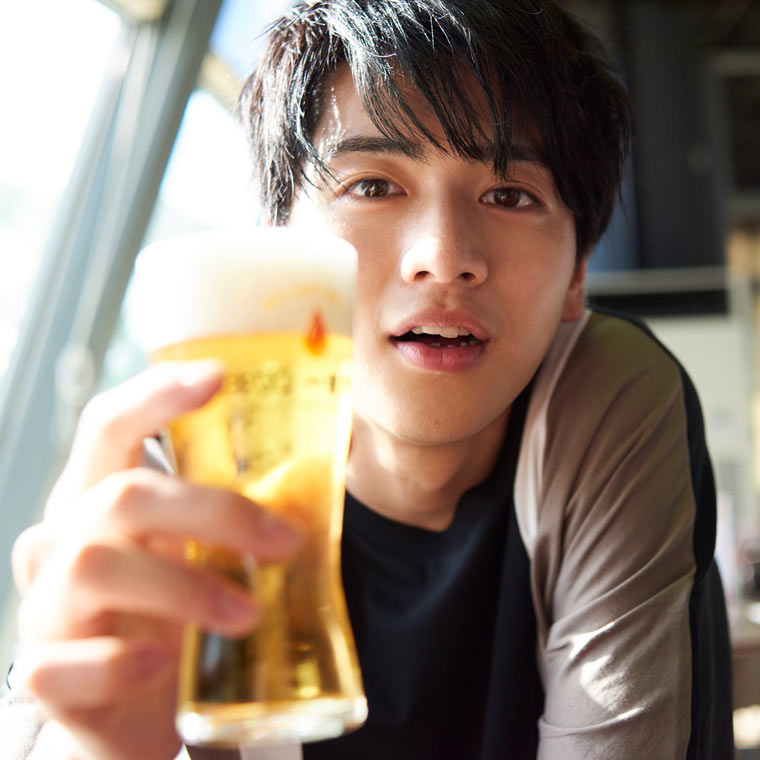 最後はできたてのビールを試飲しまーす