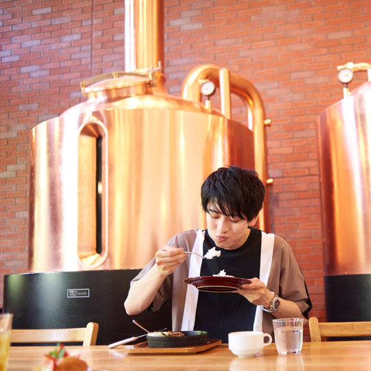 ビアレストランでランチ