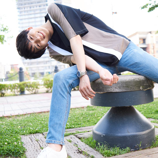 みなとみらいの汽車道でまったり