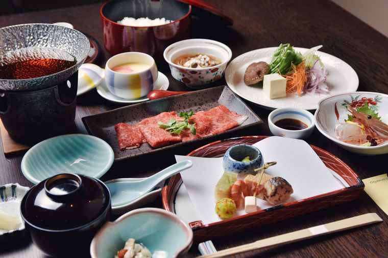 下呂温泉　小川屋　飛騨牛を使ったメニュー