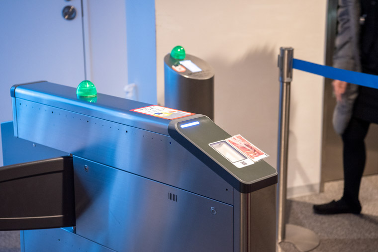 箱館山ロープウェイの改札機