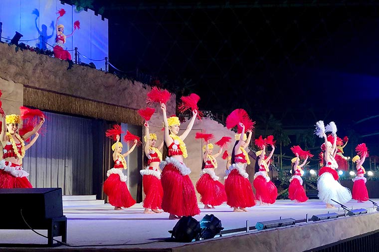 スパリゾートハワイアンズ　フラガール　「シバオラ」ショー