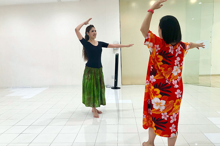 スパリゾートハワイアンズ　「アロハ・エンジョイ・フラ」のレッスン