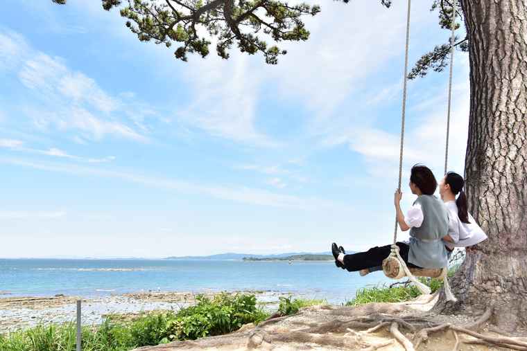 日間賀島 恋人のブランコ