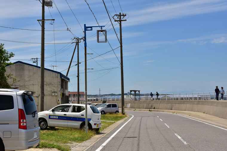 日間賀島 島の北側の風景