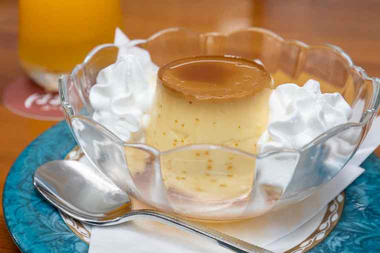 はまもとコーヒーの自家製プリン