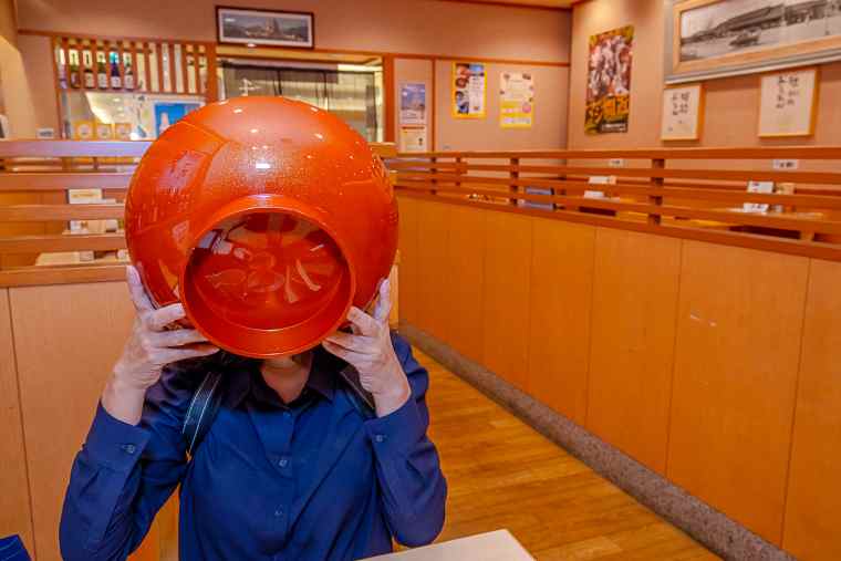 黒田官兵衛の兜をかたどった千姫茶屋の丼