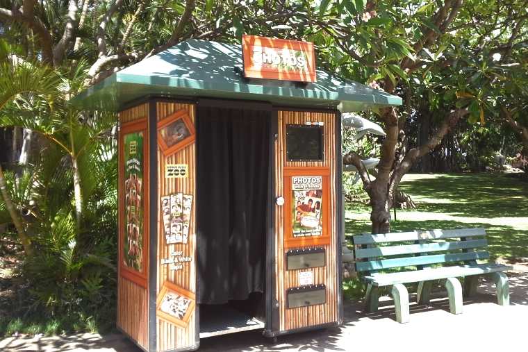 ホノルル動物園限定のプリントシール機