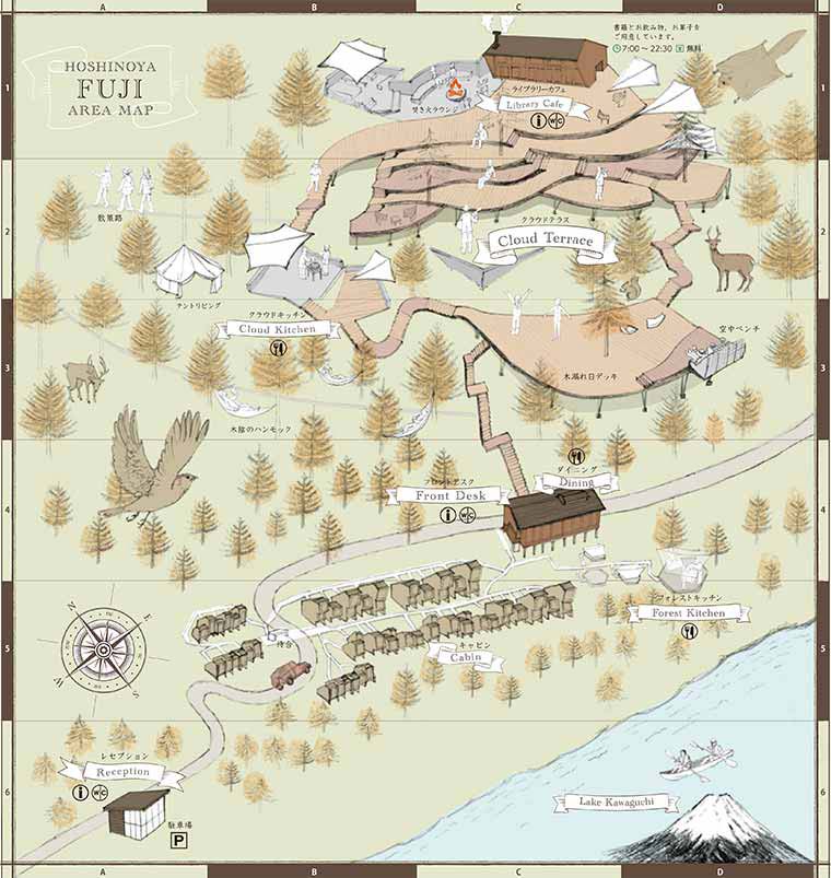 星のや富士全体マップ