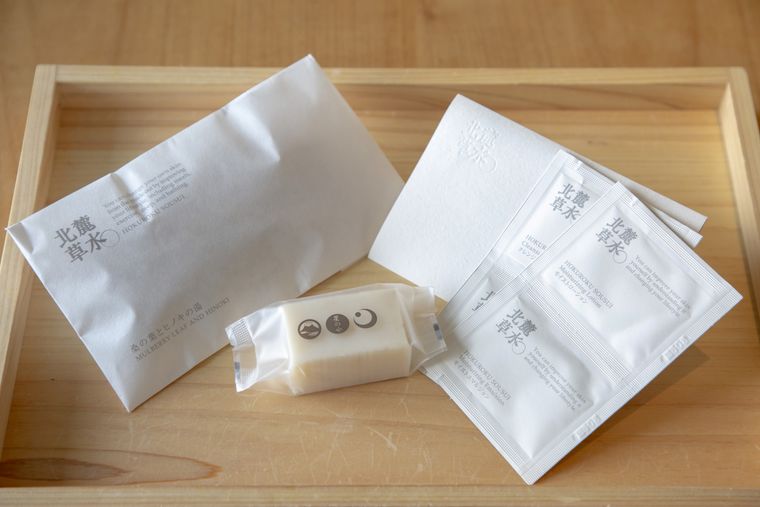 星のや富士のオリジナルのアメニティ