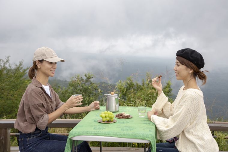 山頂のティータイム