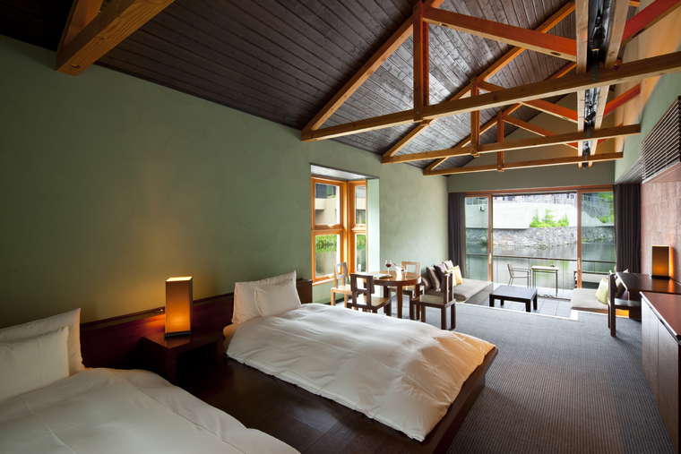 星のや軽井沢　水波の部屋　内観