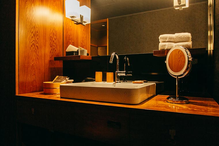 星のや京都 洗面台