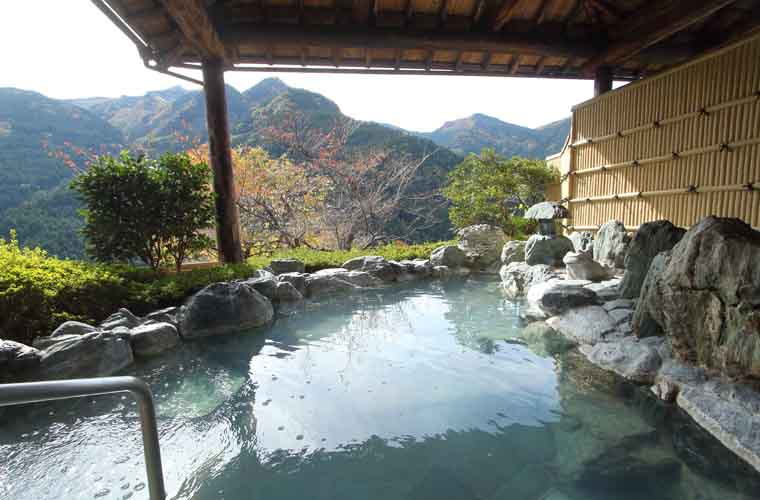 ホテルかずら橋 女性用露天風呂「樹海の湯」