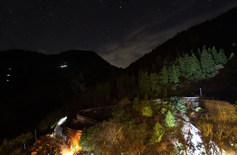ホテルかずら橋 湯上がり休憩所「半兵衛の家」からの眺望